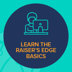 Through Blackbaud's Learn Basics program, your nonprofit can gain access to supplementary Raiser's Edge training resources, such as online videos.