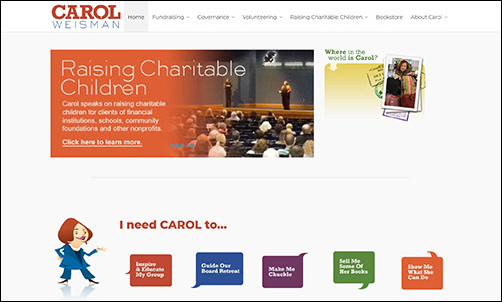Carol Weisman's nonprofit consulting services are a smart choice for any organization.