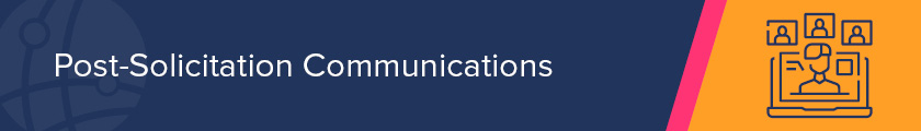 Stay in touch after you've solicited a gift during the COVID-19 pandemic.