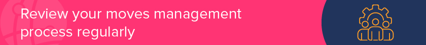 Review your moves management process regularly for success.
