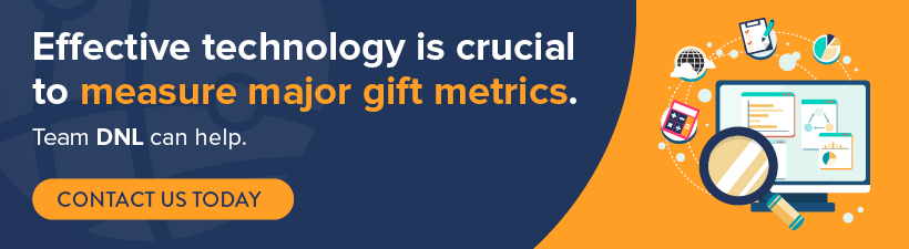 Contact Team DNL today to prepare your tech to track major gift metrics.