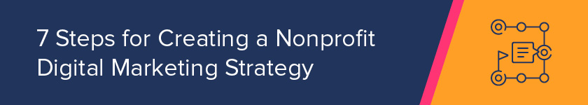 What are the steps of creating a nonprofit digital strategy?