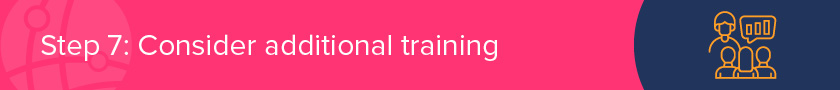 Consider additional training to help your team implement your nonprofit technology plan.