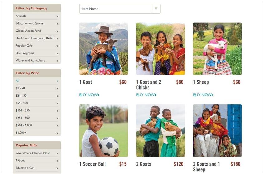 Another smart integration gives Save the Children's nonprofit website highly effective eCommerce features that support their donation models.