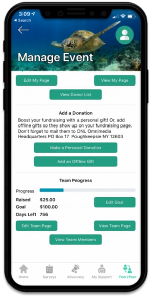 A Luminate Advocacy app can integrate your peer-to-peer fundraising campaigns, too.