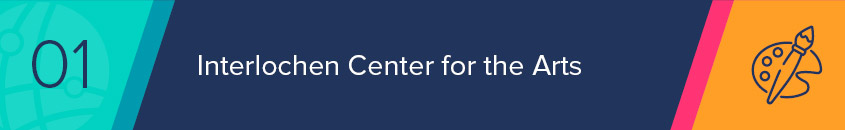 Interlochen Center for the Arts is a nonprofit organization whose website promotes strong branding and a dedication to educating all ages on the importance of arts and culture.