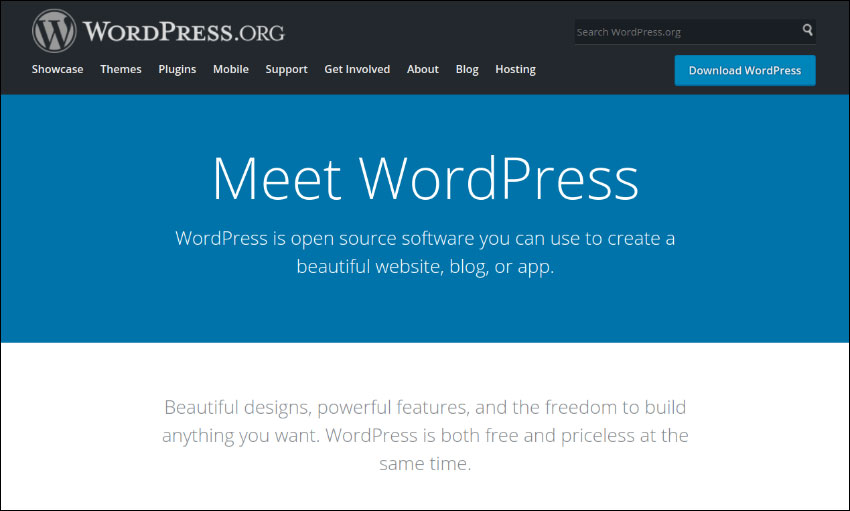 Try WordPress as your nonprofit technology solution for content management.